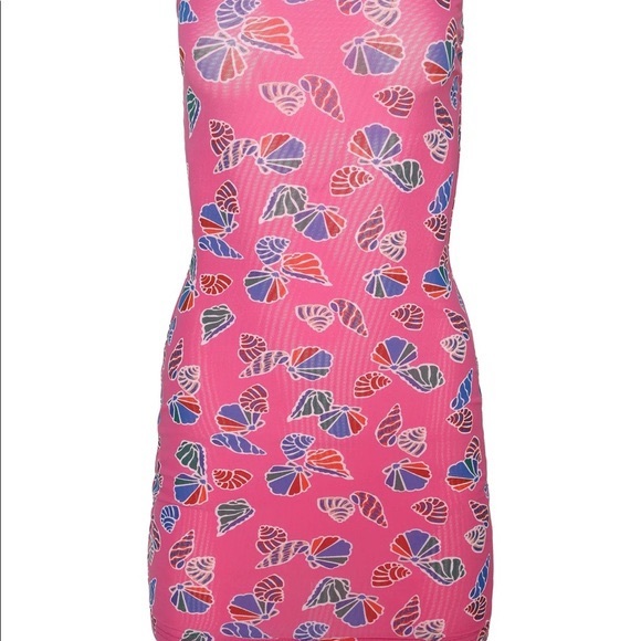 Tiger Mist Pink Kalea Shell Mini Dress - Picture 4 of 7